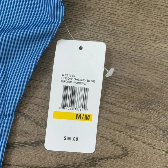 Nautica‎ Competition Ribbed Crop Top + Biker Short Set - Size M - Blue - NWT - Picture 10 of 11